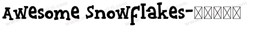Awesome Snowflakes字体转换